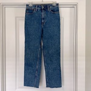 Natural Rise Ankle Straight Jeans